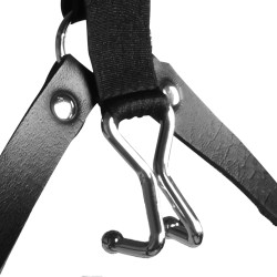 Ouch! Xtreme Bâillon avec Crochet nasal Gag Cross noir